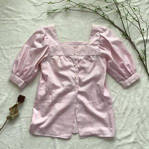 Vintage Handmade Pink Blouse